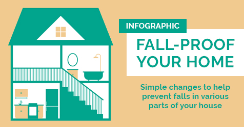Fall Proof Your Home Infographic - Drayer Physical Therapy